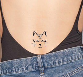 Cat Face Tattoo